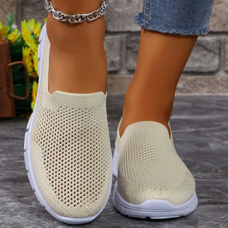 Unique Kulture Breathable Mesh Round Toe Slip-Ons