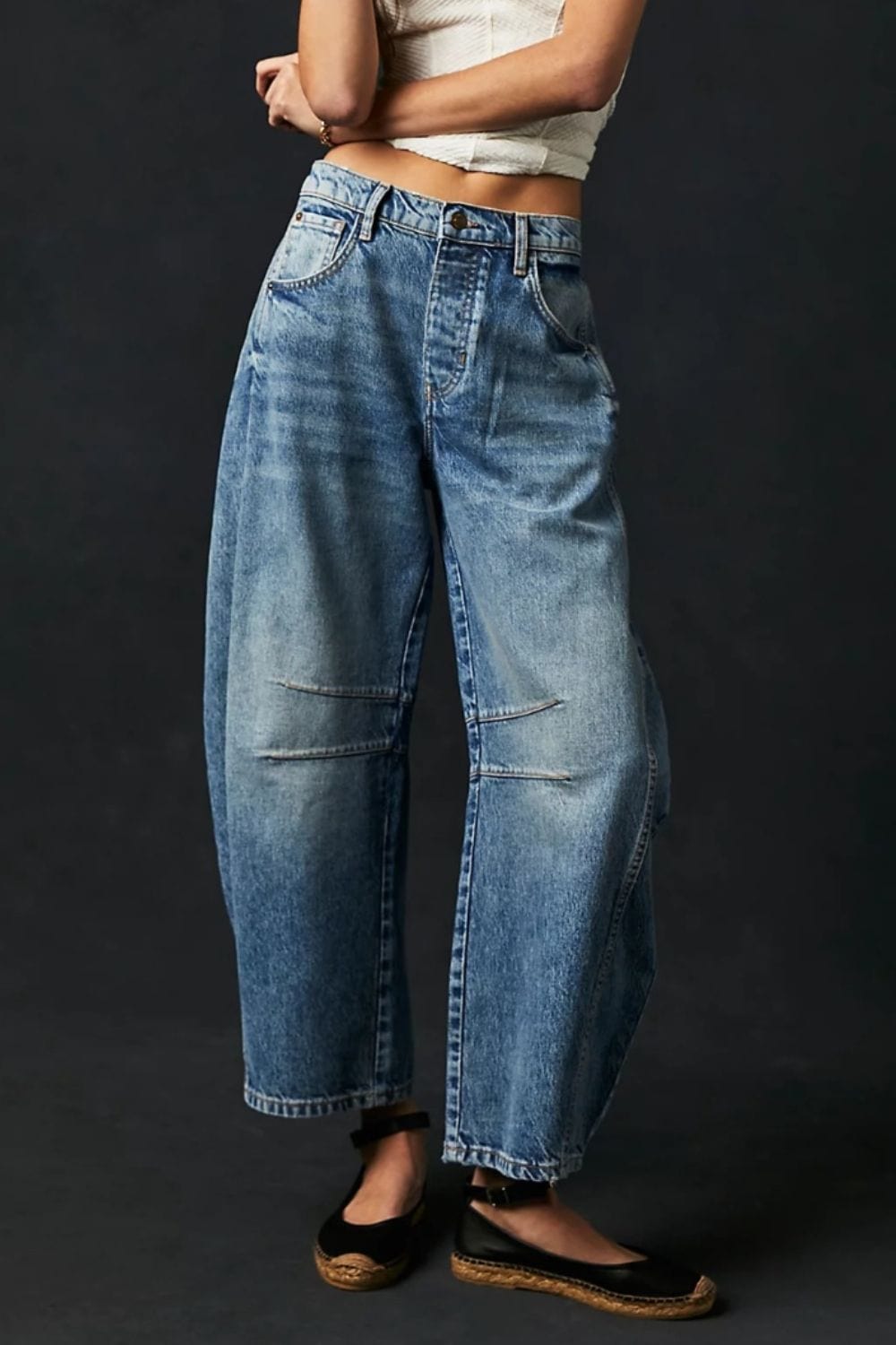 Candy Wide Leg Jeans with Pockets