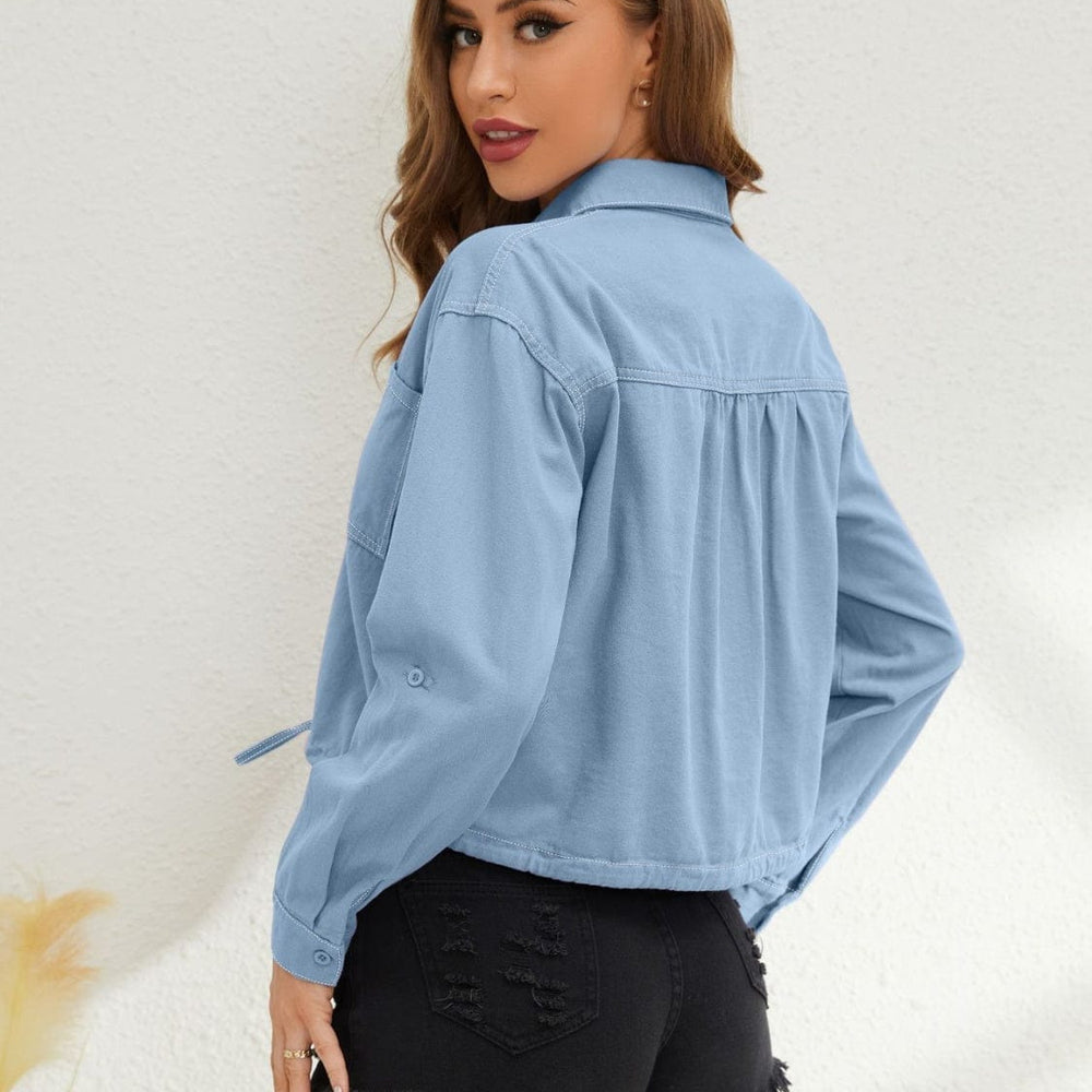 "Collared neck long sleeve shirt in a vibrant blue color, featuring a modern fit and stylish design, perfect for casual or semi-formal occasions