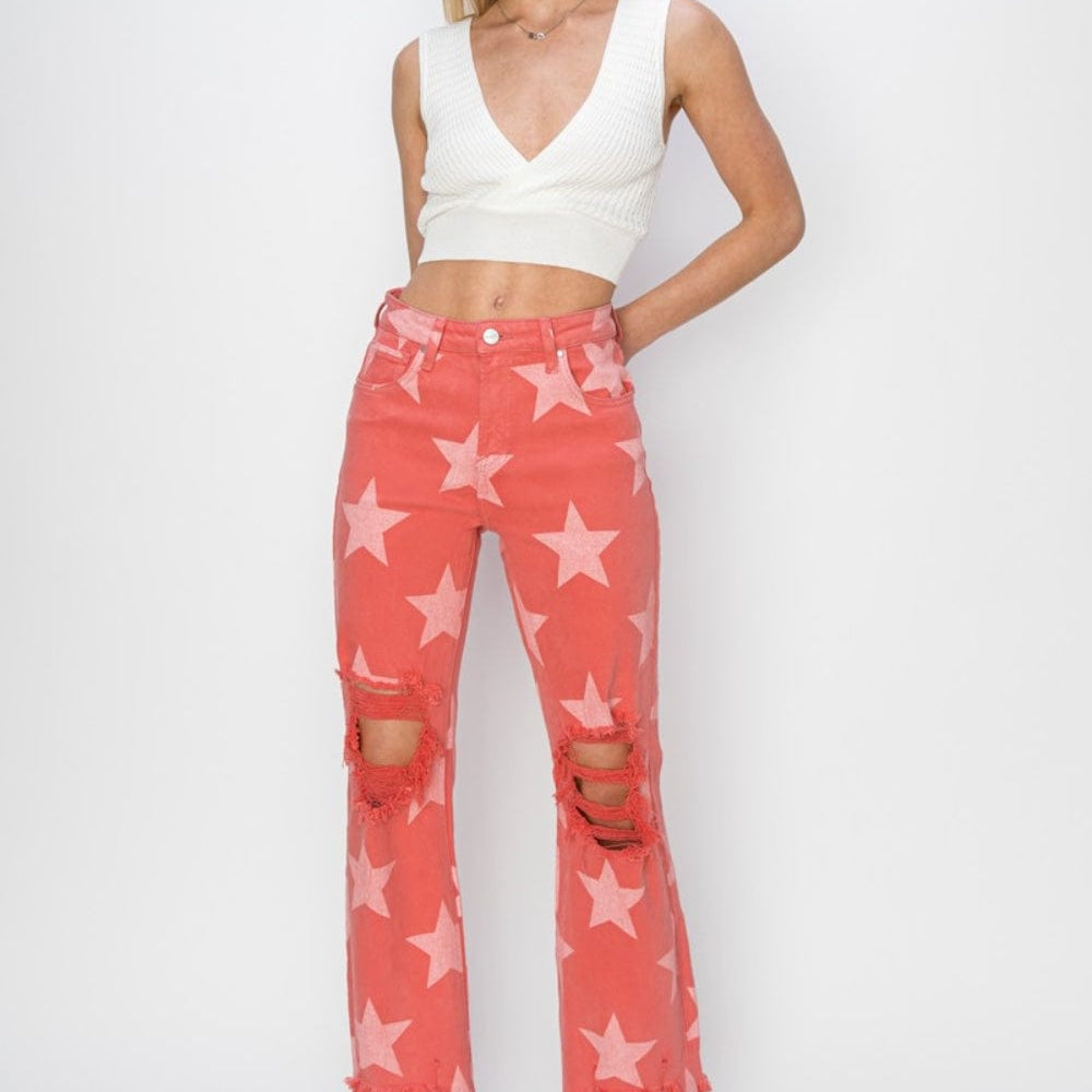 star patch unique kulture designer fashion jeans