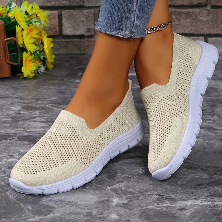 Unique Kulture Breathable Mesh Round Toe Slip-Ons