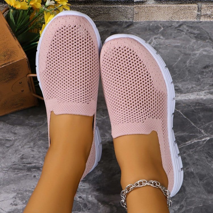 Unique Kulture Breathable Mesh Round Toe Slip-Ons