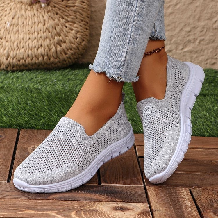 Unique Kulture Breathable Mesh Round Toe Slip-Ons