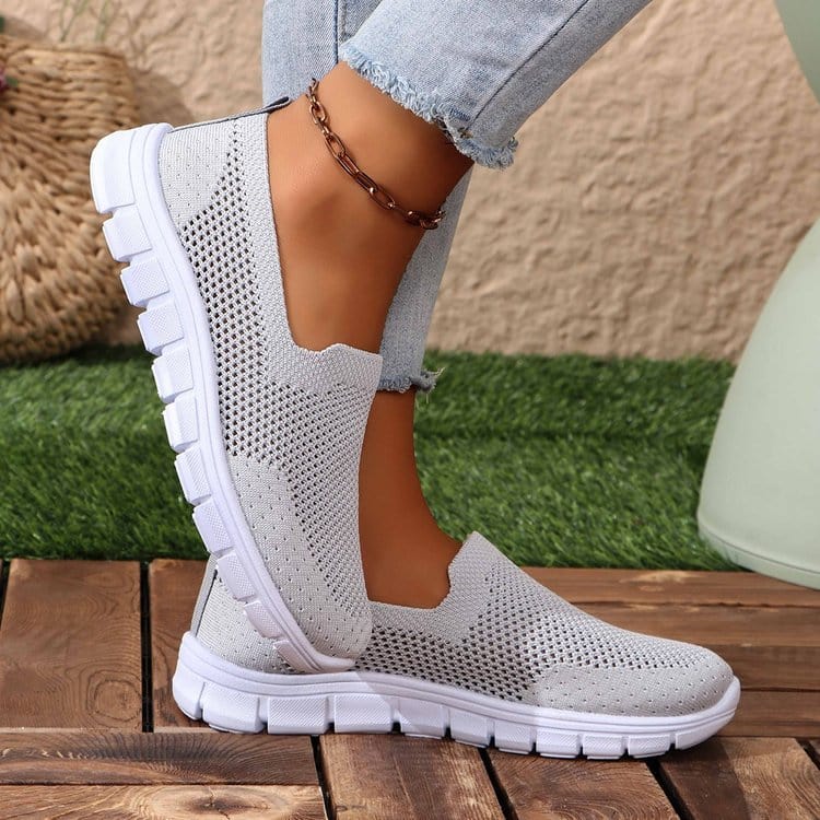 Unique Kulture Breathable Mesh Round Toe Slip-Ons