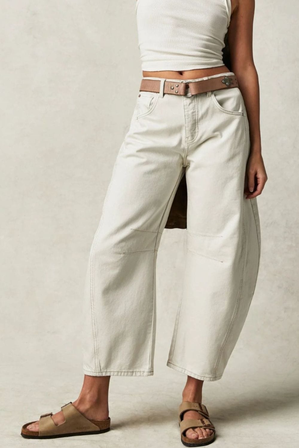 Candy Wide Leg Jeans with Pockets