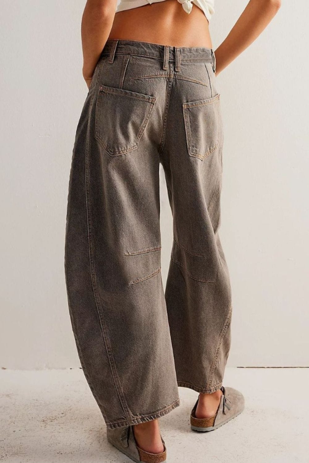 Candy Wide Leg Jeans with Pockets