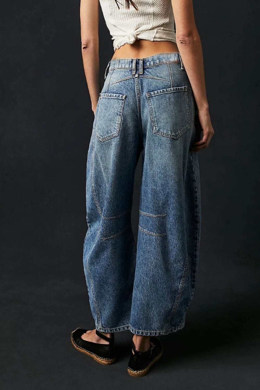 Candy Wide Leg Jeans with Pockets