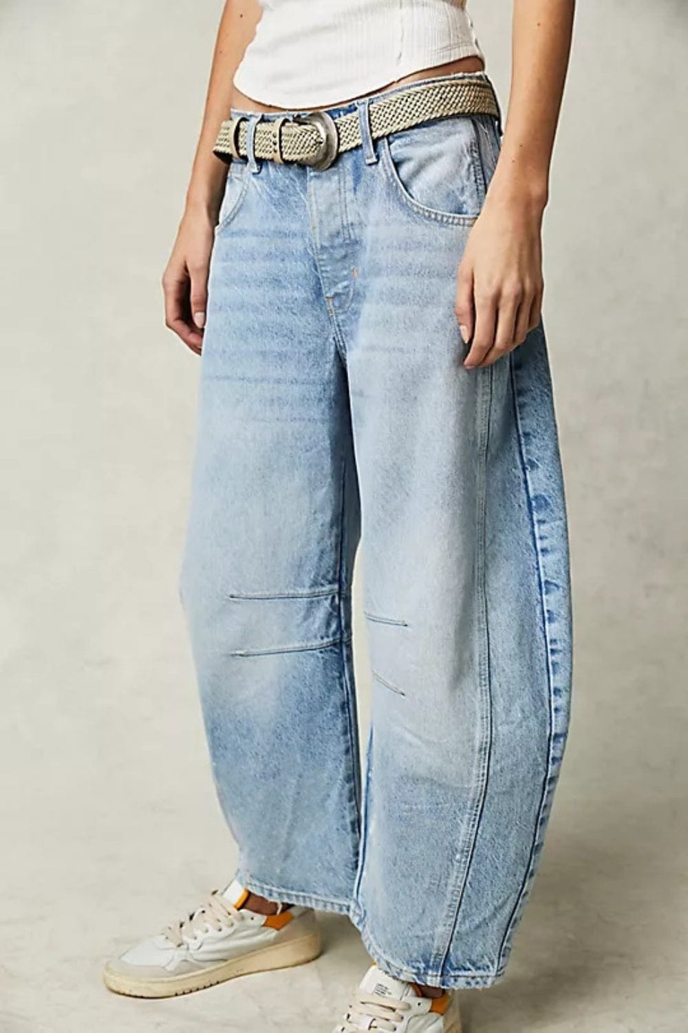 Candy Wide Leg Jeans with Pockets