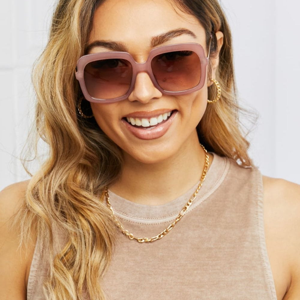 Stylish square sunglasses Unique Kulture eyewear Metal-plastic hybrid temple shades Square frame sunglasses Fashionable hybrid temple sunglasses Trendy designer shades Square sunglasses for men and women Unique Kulture fashion eyewear Metal and plastic temple sunglasses Square sunglasses with hybrid temples