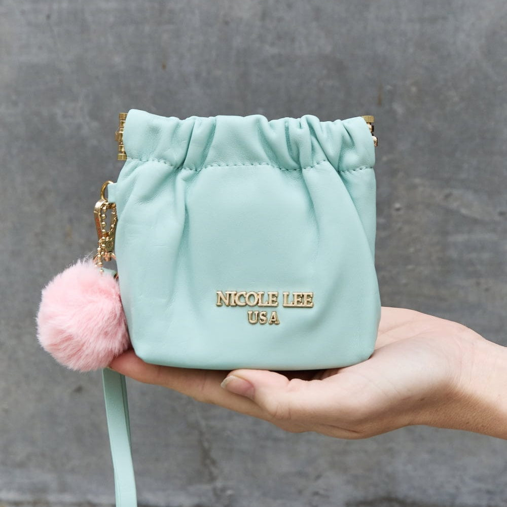 Nicole Lee USA Faux Leather Pouch Unique Kulture Designer Fashion 