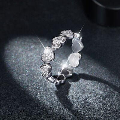 925 Sterling Silver Heart Shape Ring