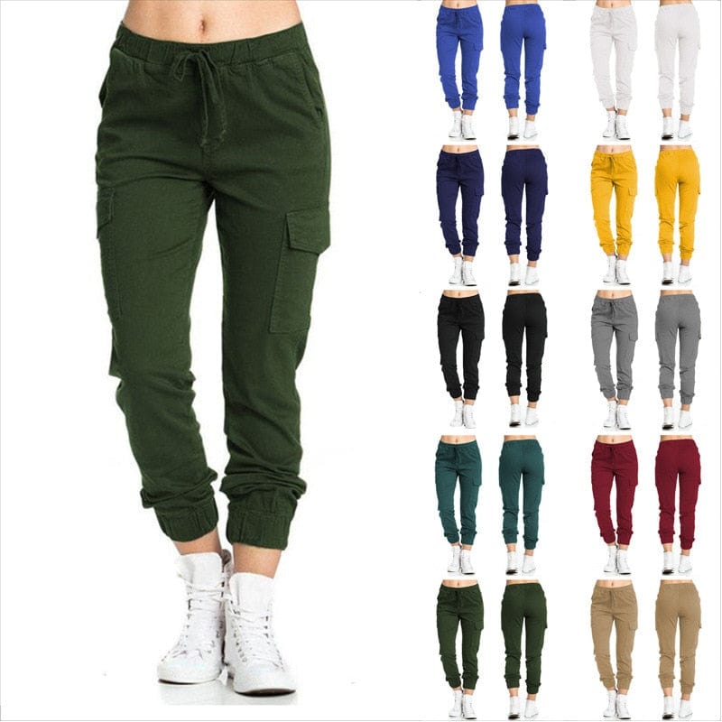 flavor cargo pants for women multi colors variety color sweat pants casual look plain pants unique kulture fashion