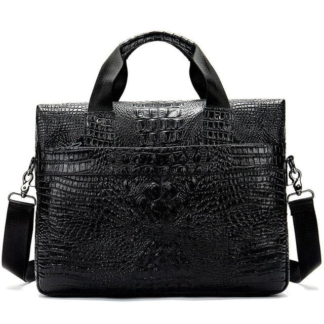 genuine crocodile leather money bag for men sleek brieface lap top bag for computers and accessories unique kulture designer fashion