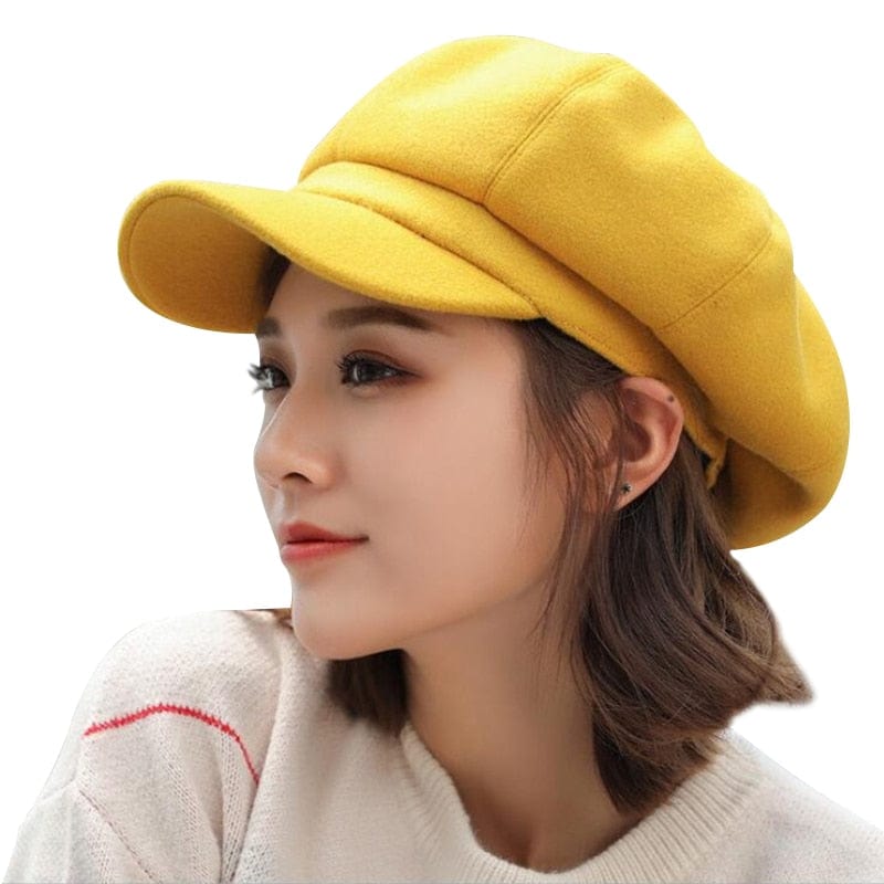 Coof unique kulture casual top hat womens  yellow