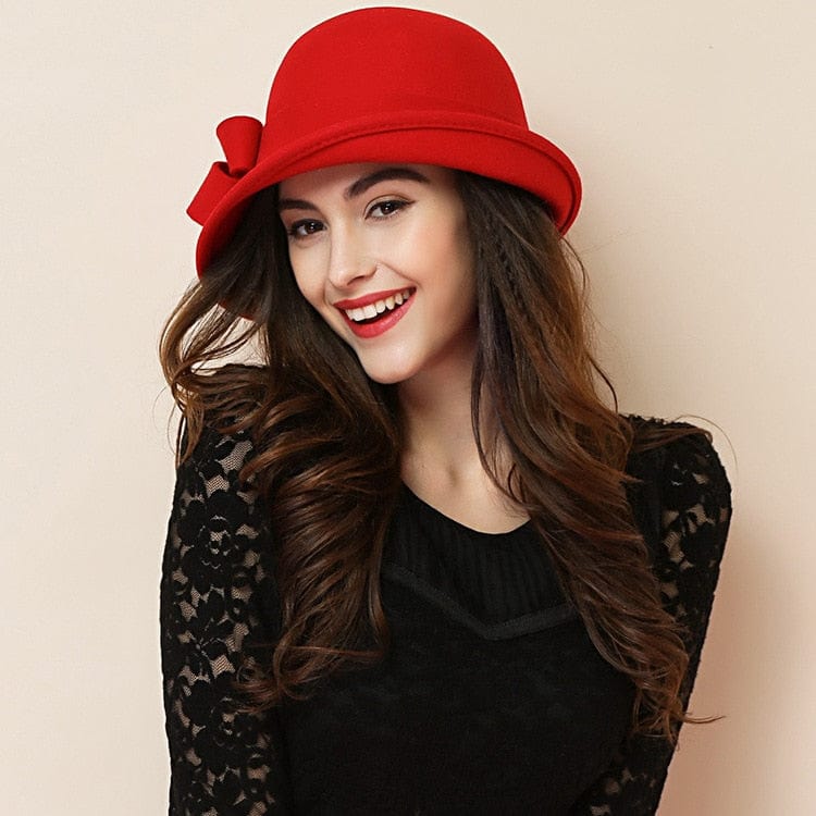 formal top hat sun blocker unique kulture fashion  red