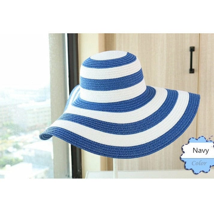 patchwork top hat black and white pin stripe hat top hat for sun  blocking visor unique  kulture designer hat blue and white pin stripe