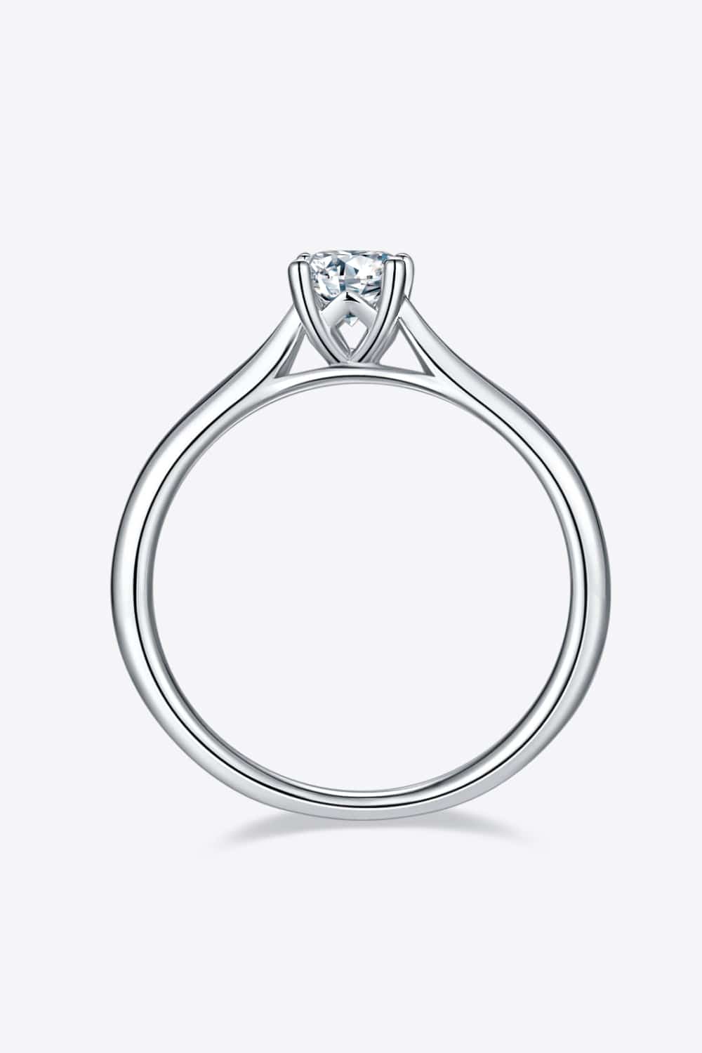 Moissanite 925 Sterling Silver Solitaire Ring