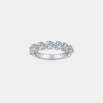 2.1 Carat 925 Sterling Silver Heart Ring