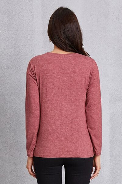 COFFEE AND SUNSHINE Round Neck Long Shirt