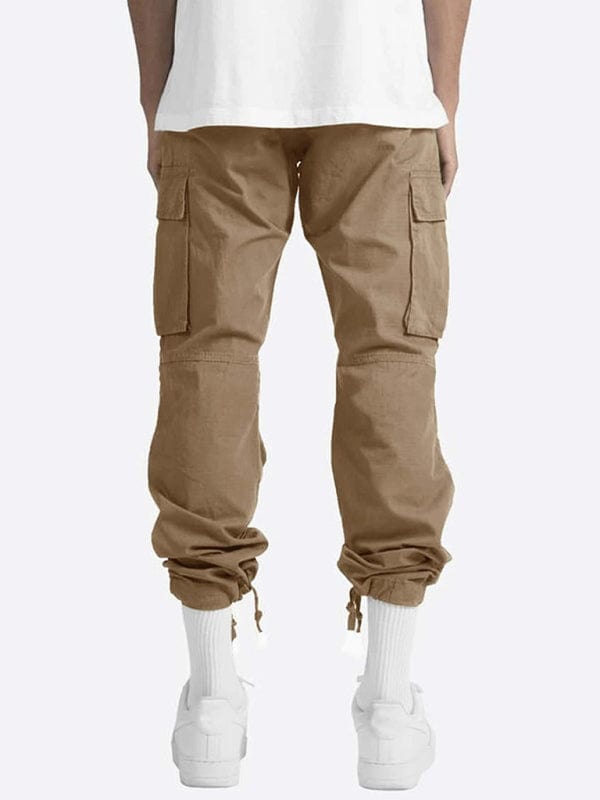 Men's Solid Color Relaxed Cargo Pants