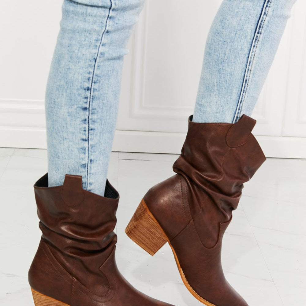  Better in Texas Scrunch Cowboy Boots in Brown